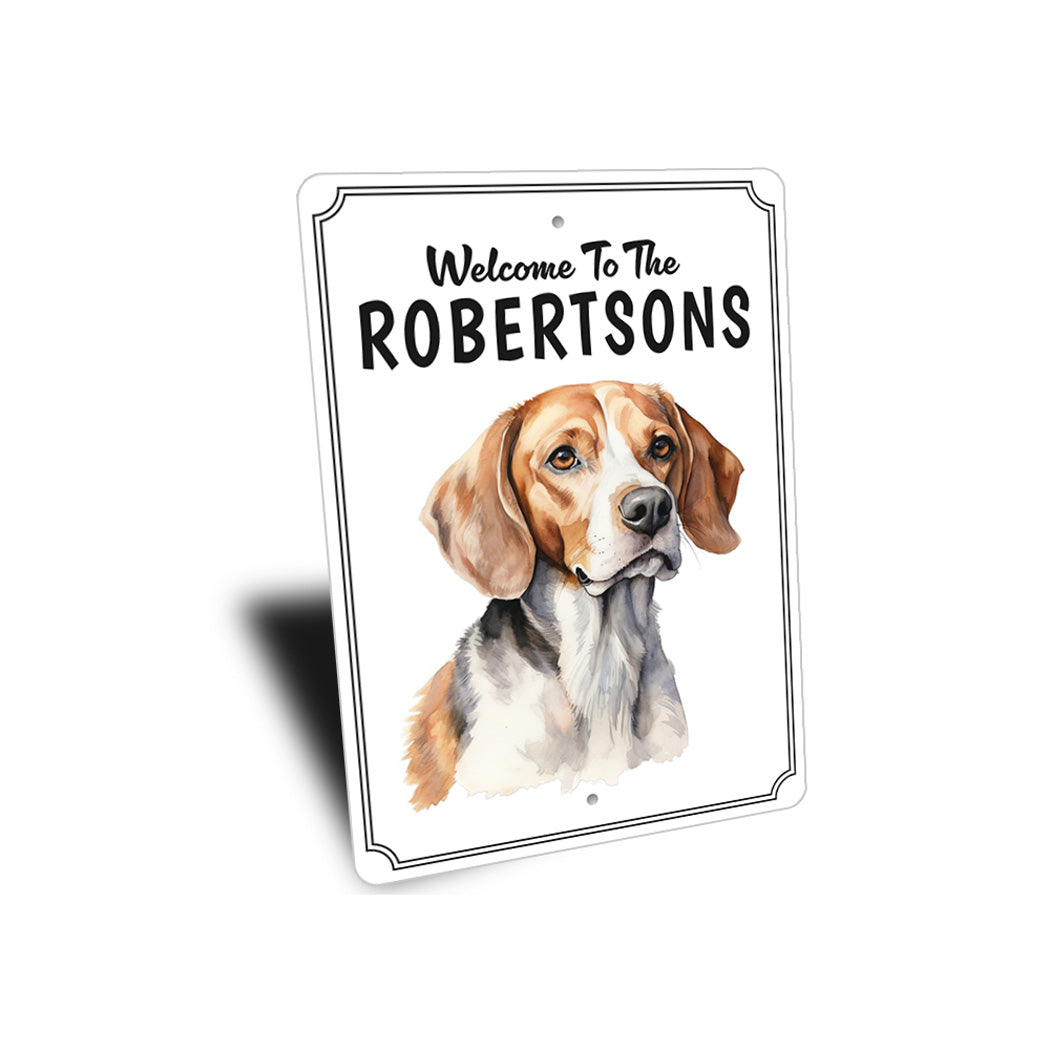 Beagle Welcome To Personalized Sign