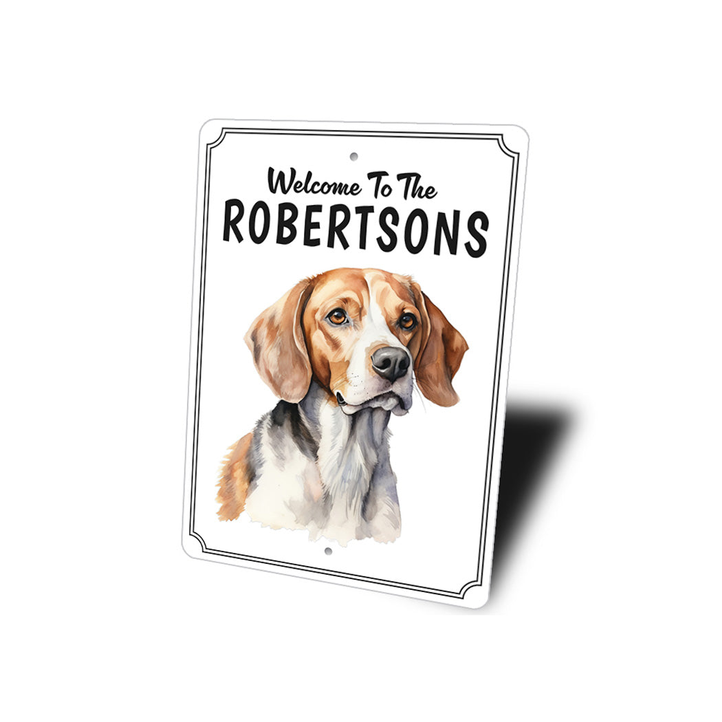 Beagle Welcome To Personalized Sign
