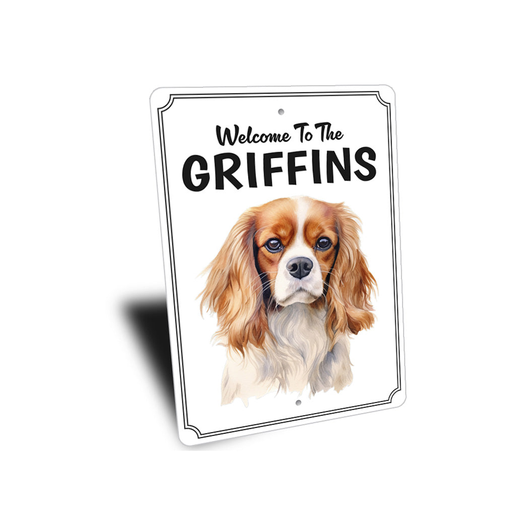 Cavalier King Charles Spaniel Welcome To Sign