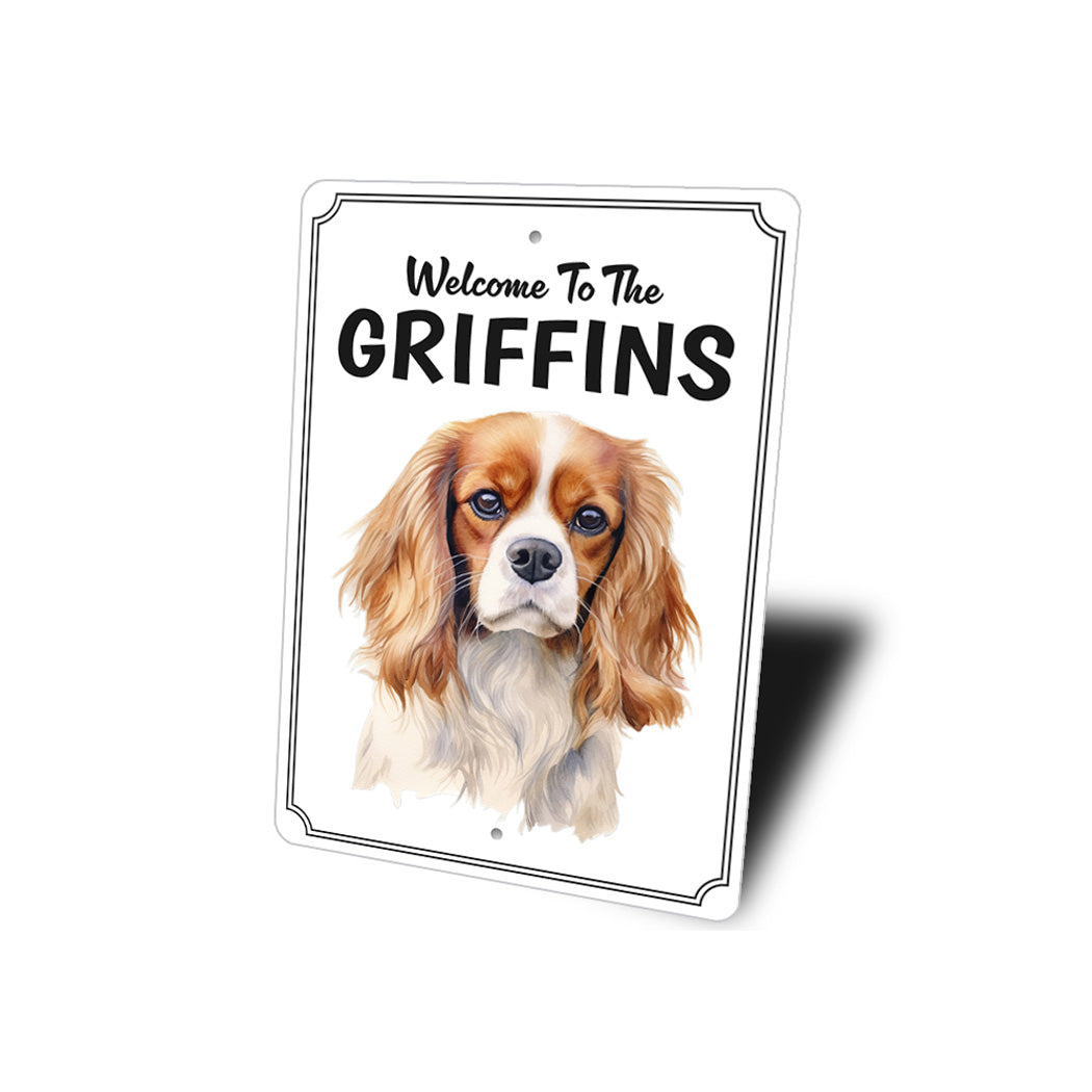 Cavalier King Charles Spaniel Welcome To Sign