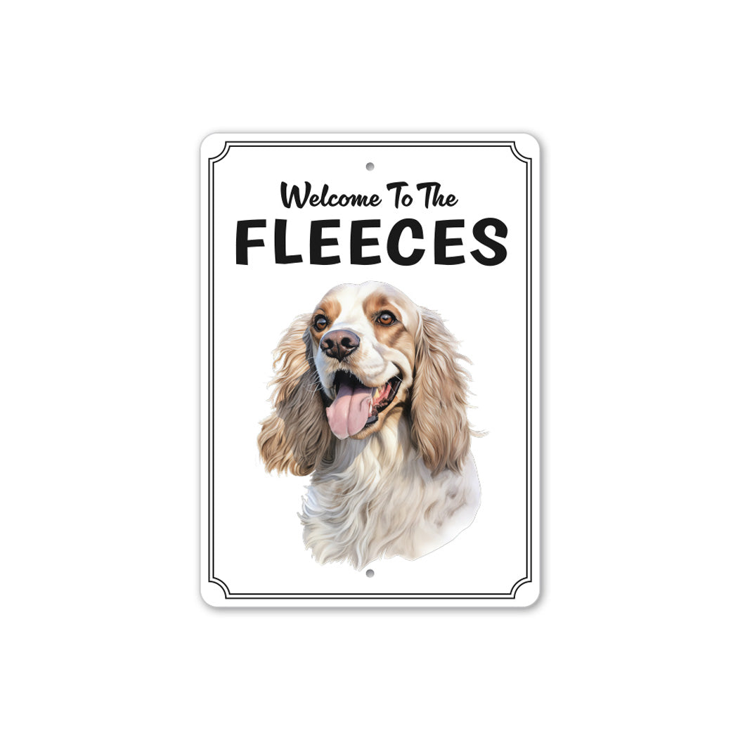 Cocker Spaniel Welcome To Personalized Sign