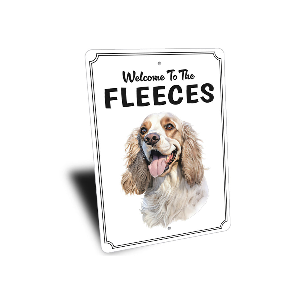Cocker Spaniel Welcome To Personalized Sign