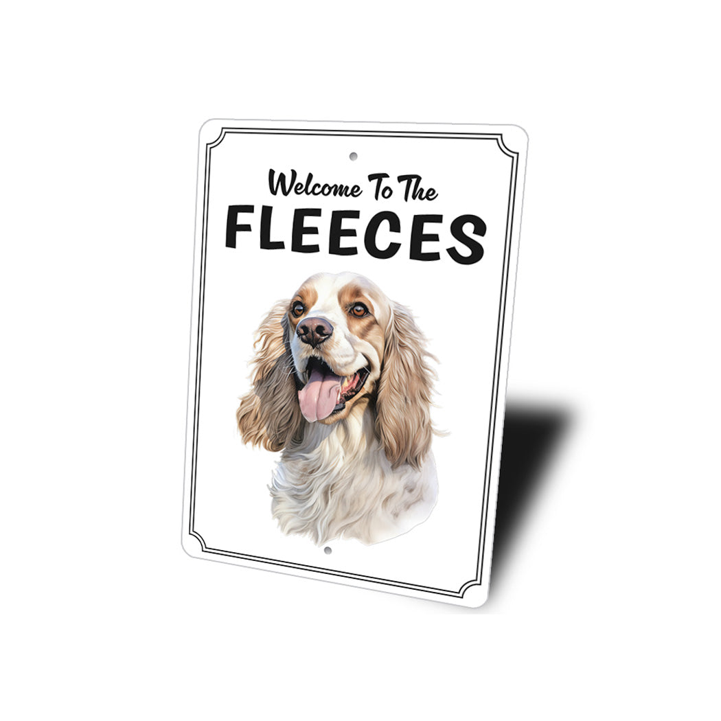 Cocker Spaniel Welcome To Personalized Sign
