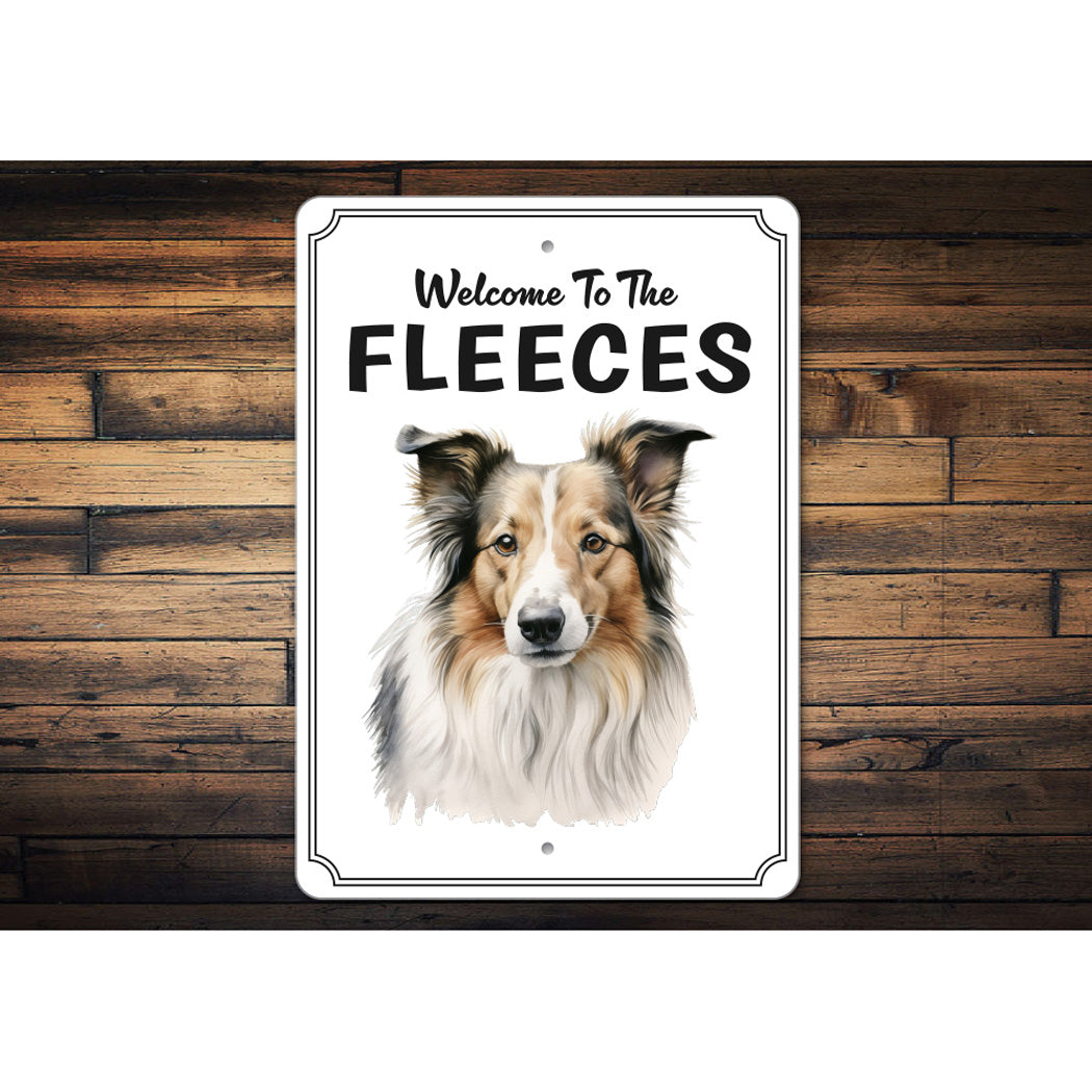 Collie Welcome To Personalized Sign