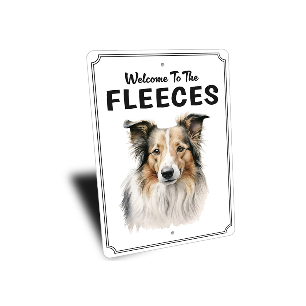 Collie Welcome To Personalized Sign