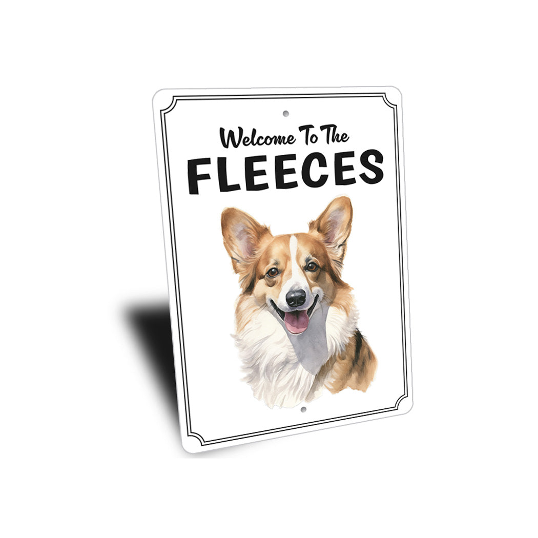 Corgi Welcome To Personalized Sign