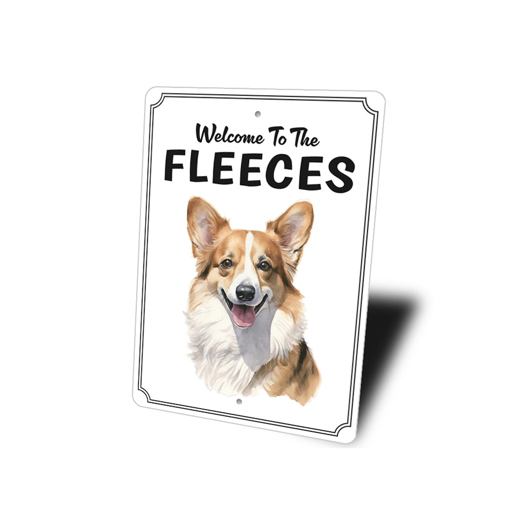 Corgi Welcome To Personalized Sign