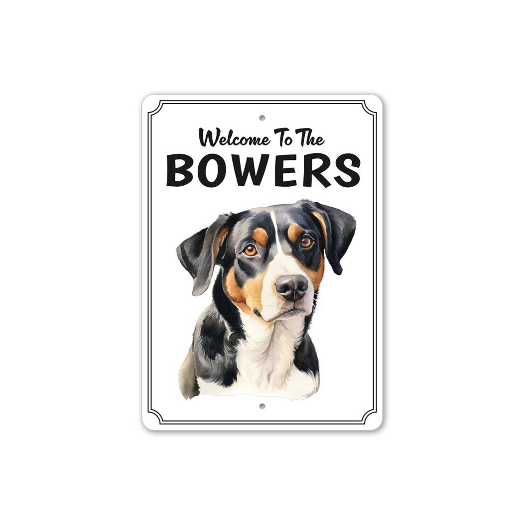 Entlebucher Mountain Dog Welcome To Custom Sign