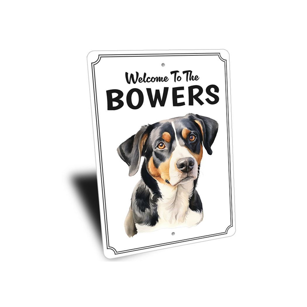 Entlebucher Mountain Dog Welcome To Custom Sign