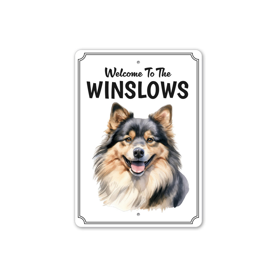 Finnish Lapphund Welcome To Personalized Sign