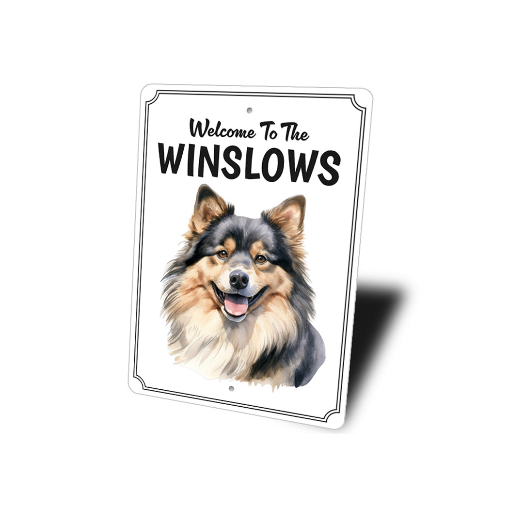 Finnish Lapphund Welcome To Personalized Sign