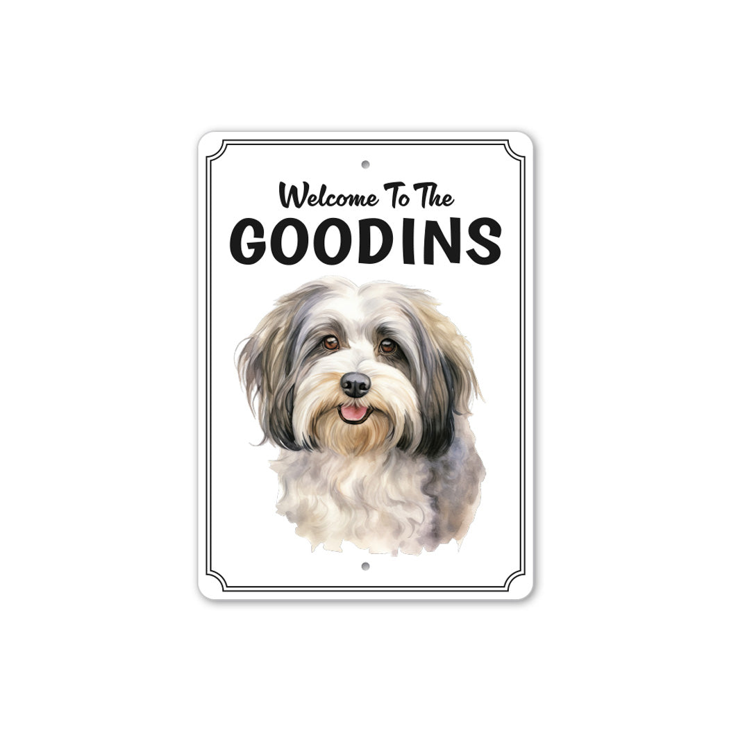Havanese Welcome To Personalized Sign