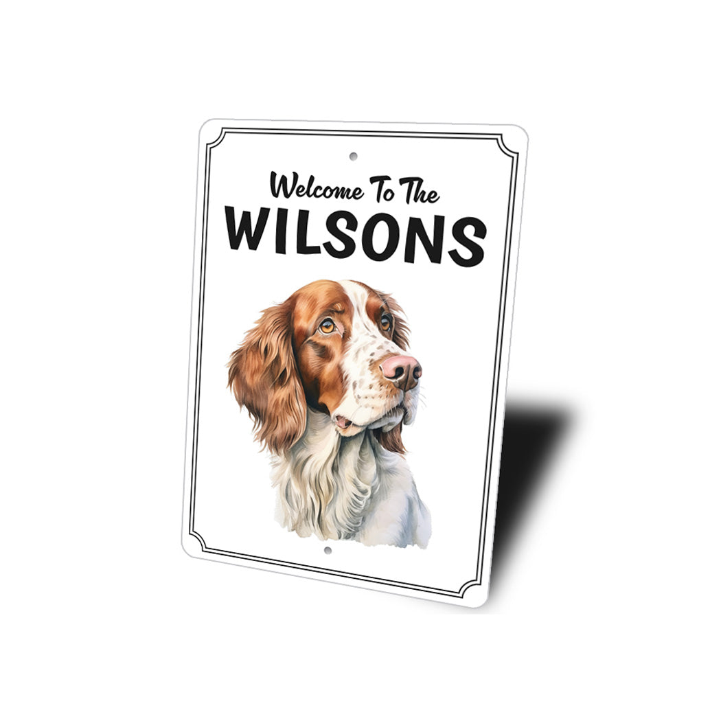 Irish Red And White Setter Welcome To Custom Sign