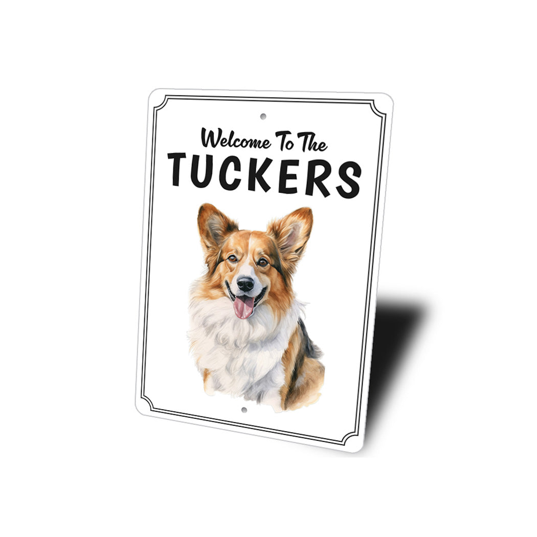 Pembroke Welsh Corgi Welcome To Sign