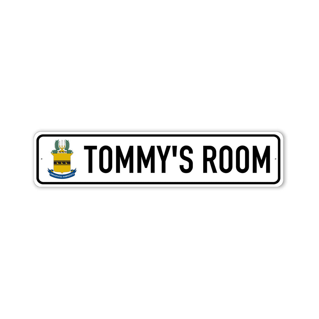 Custom Acacia Room Sign