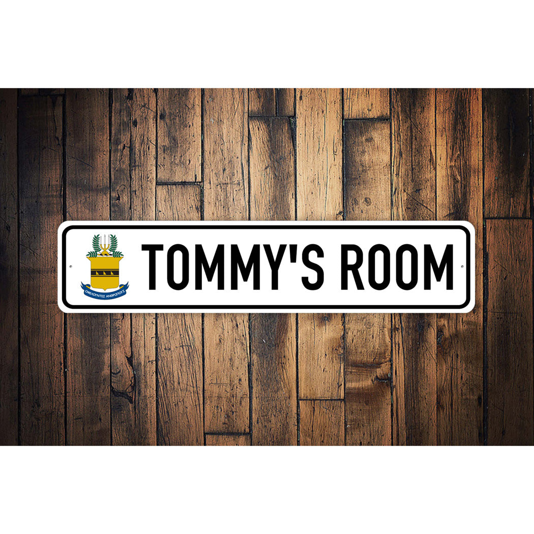 Custom Acacia Room Sign