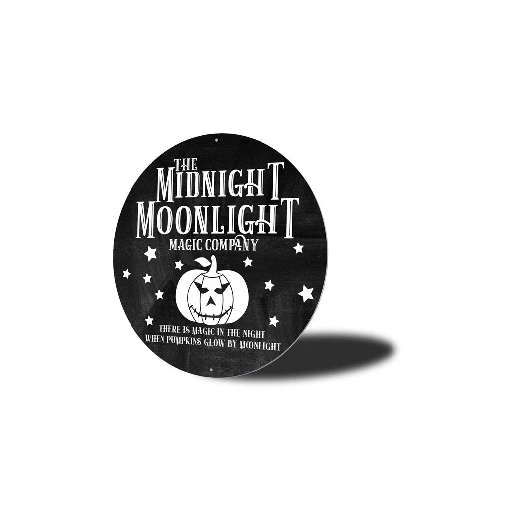 Midnight Moonlight Magic Halloween Sign