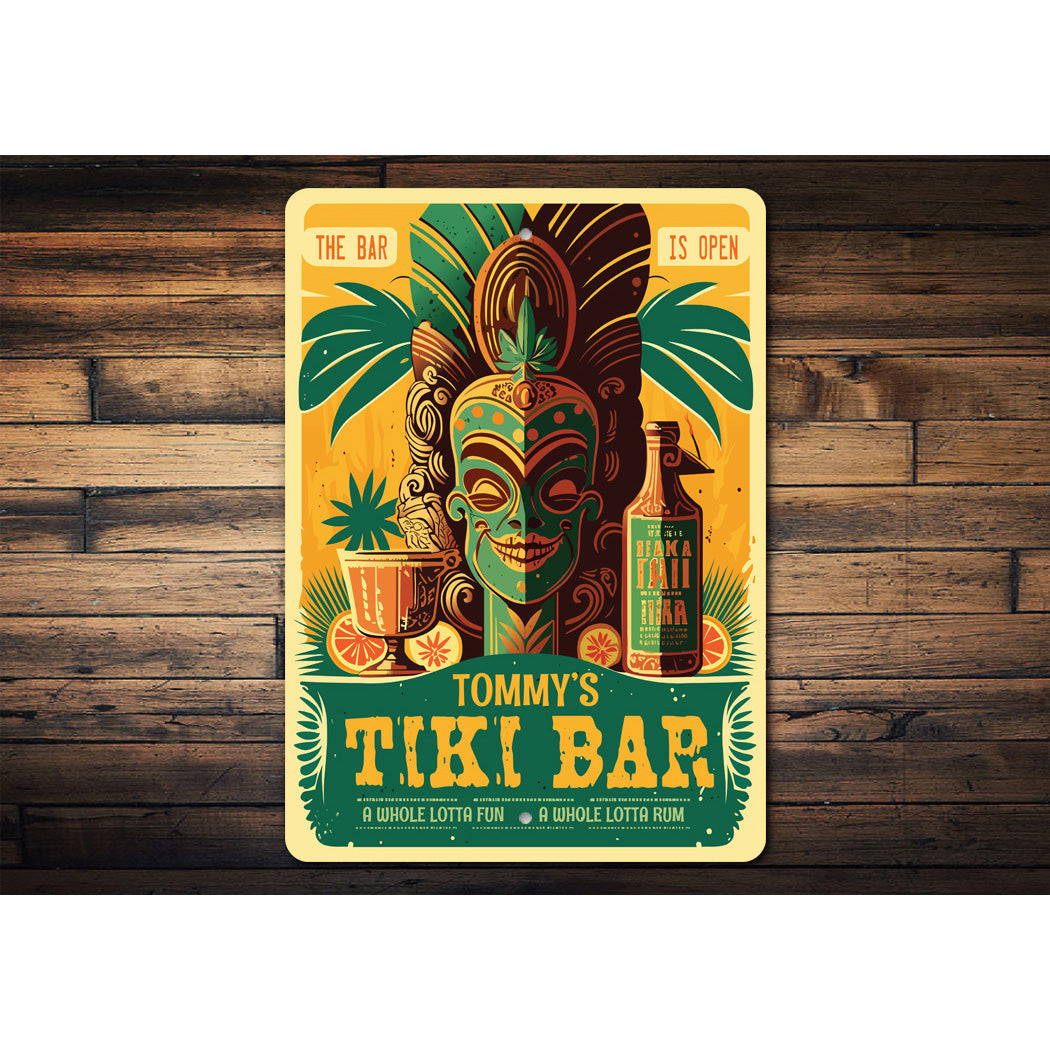 Lotta Fun Lotta Rum Tiki Bar Sign