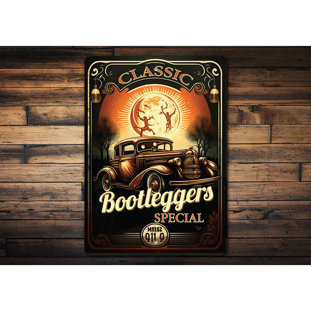 Classic Bootleggers Metal Sign