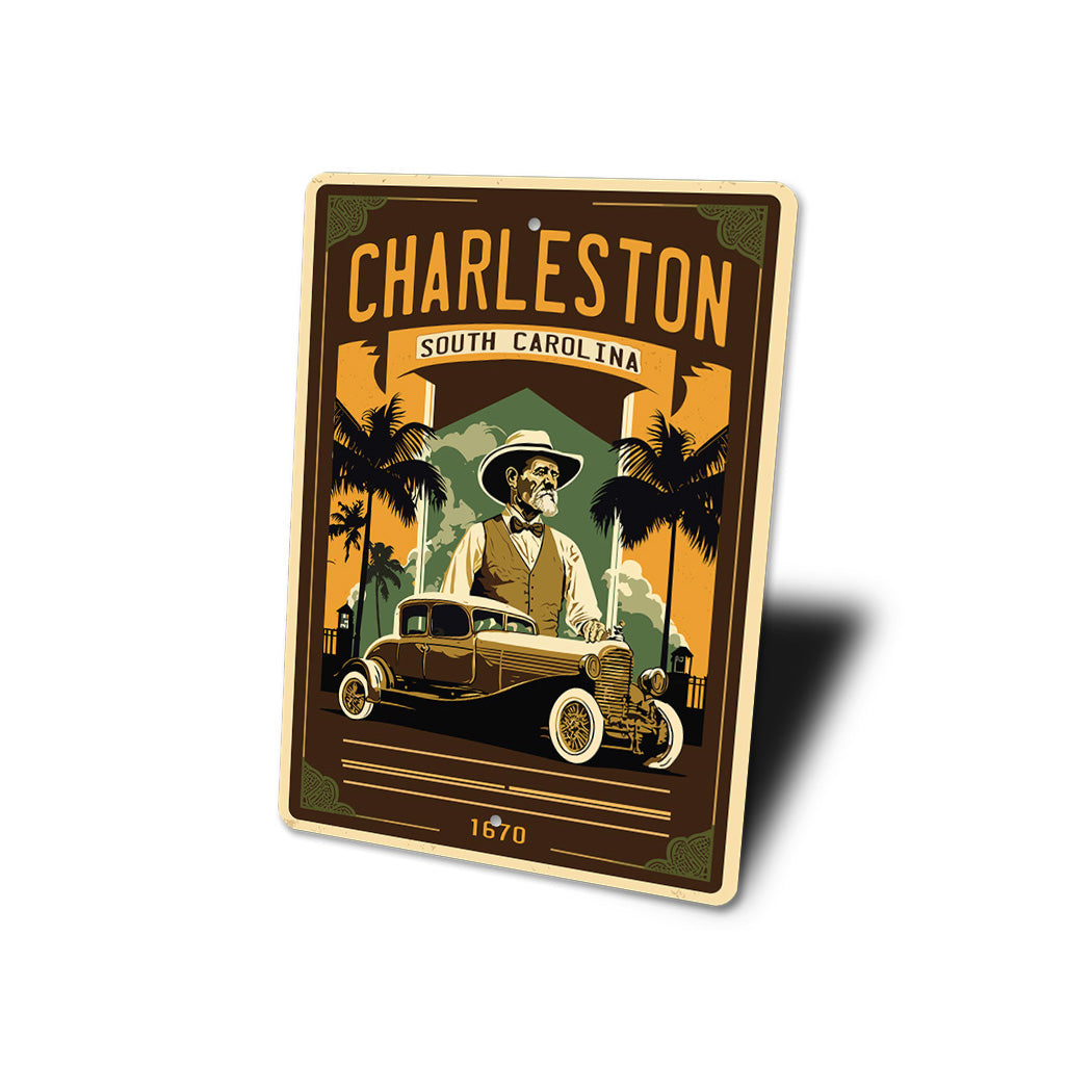 Charleston South Carolina 1670 Car Sign