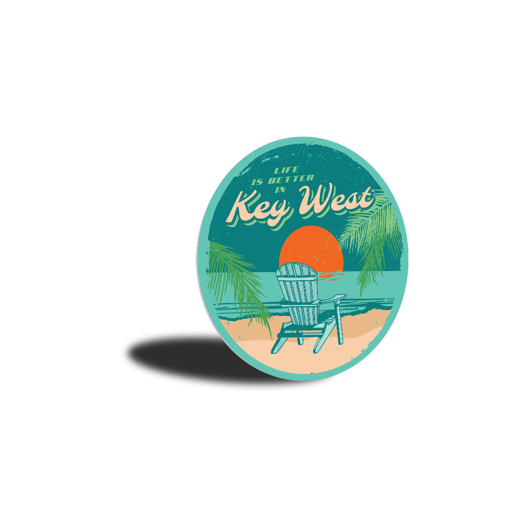 Key West Beach Chair Sign