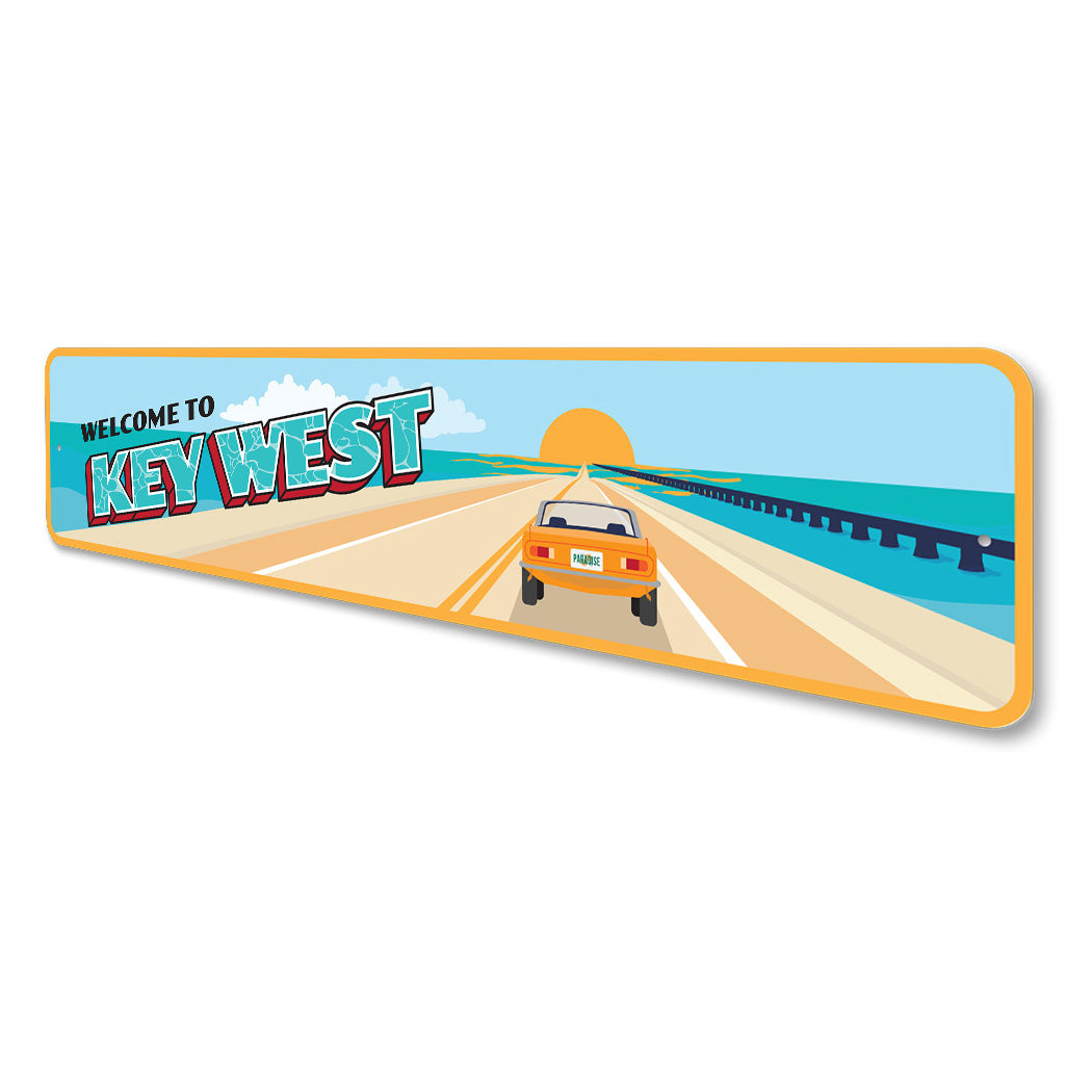 Welcome To Keys West Bridge Sign