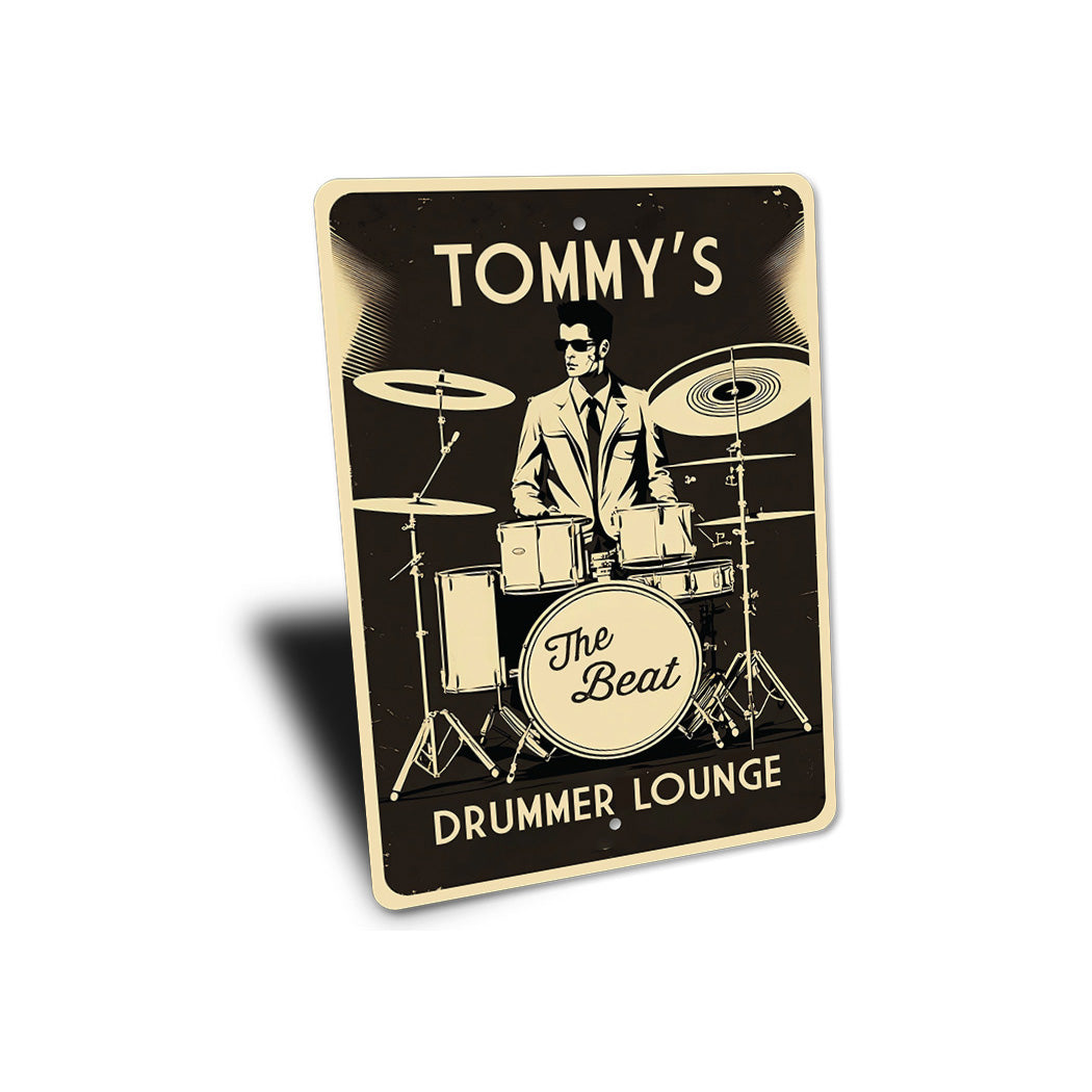 The Beat Drummer Lounge Sign