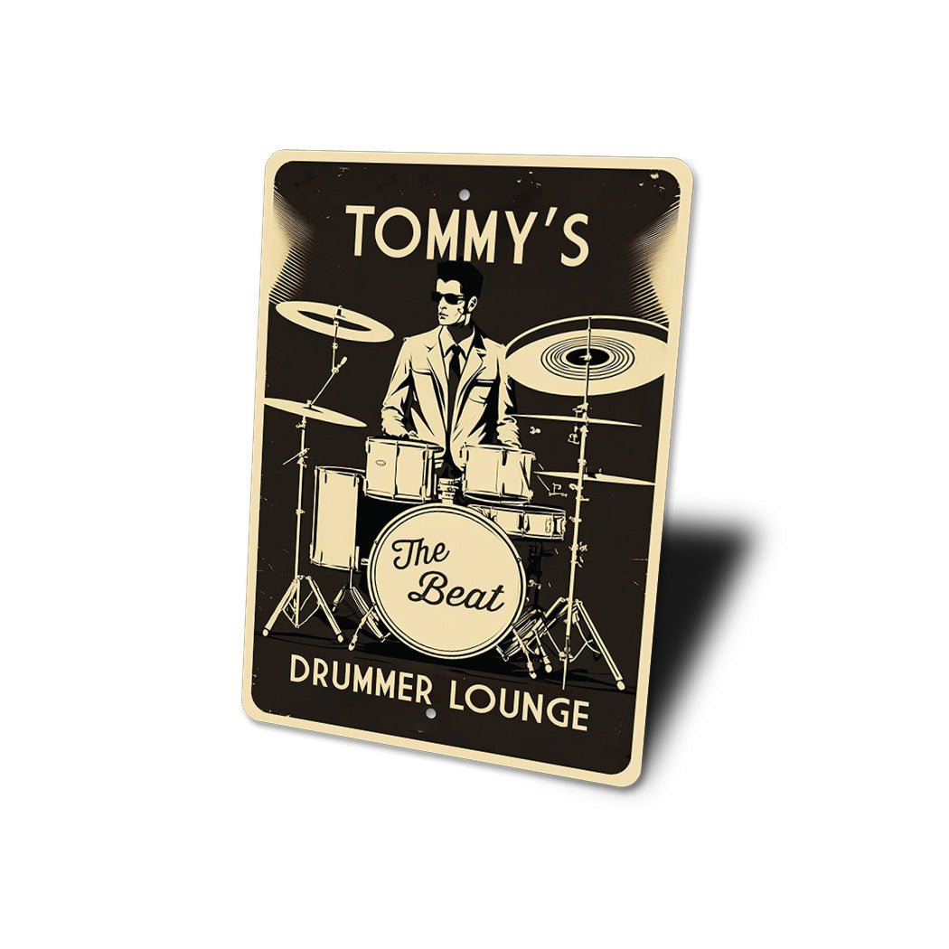 The Beat Drummer Lounge Sign