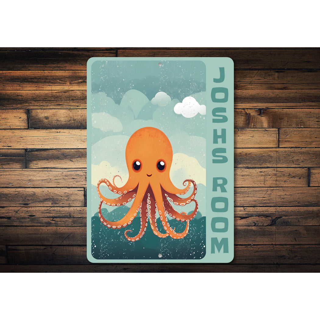 Octopus Kid Room Sign