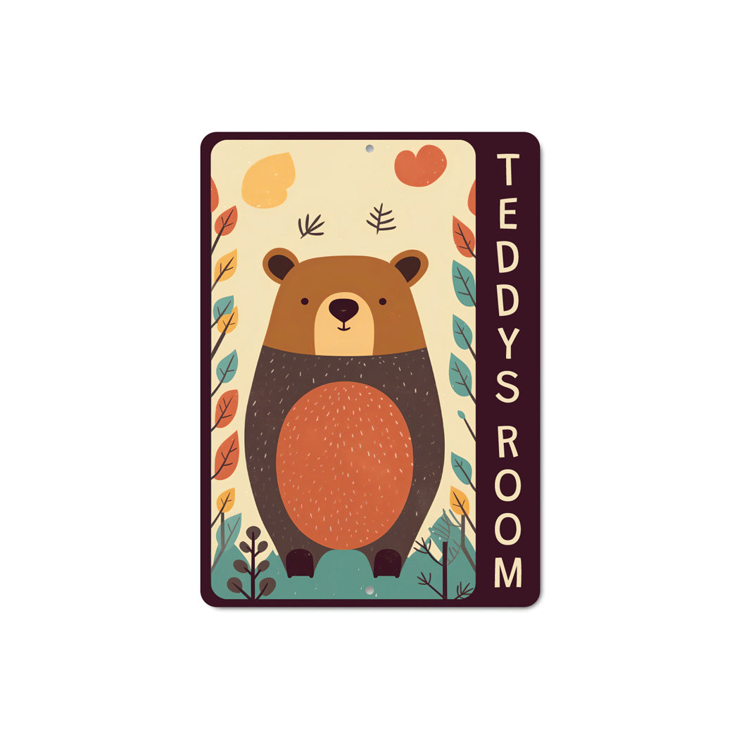 Teddy Bear Theme Kids Room Sign