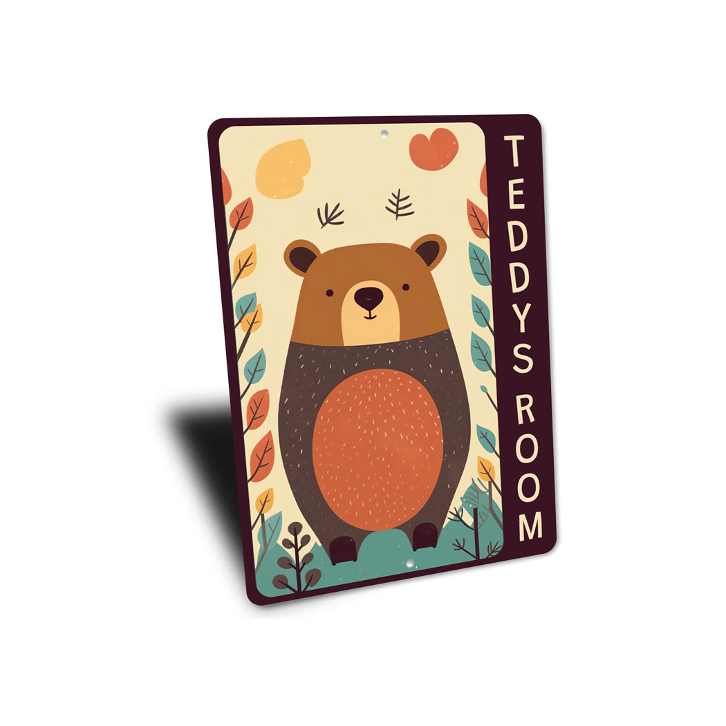 Teddy Bear Theme Kids Room Sign