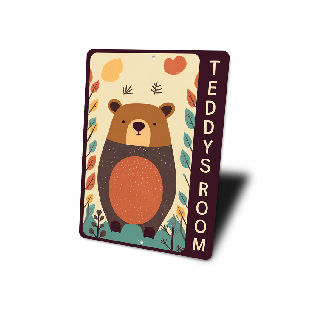 Teddy Bear Theme Kids Room Sign