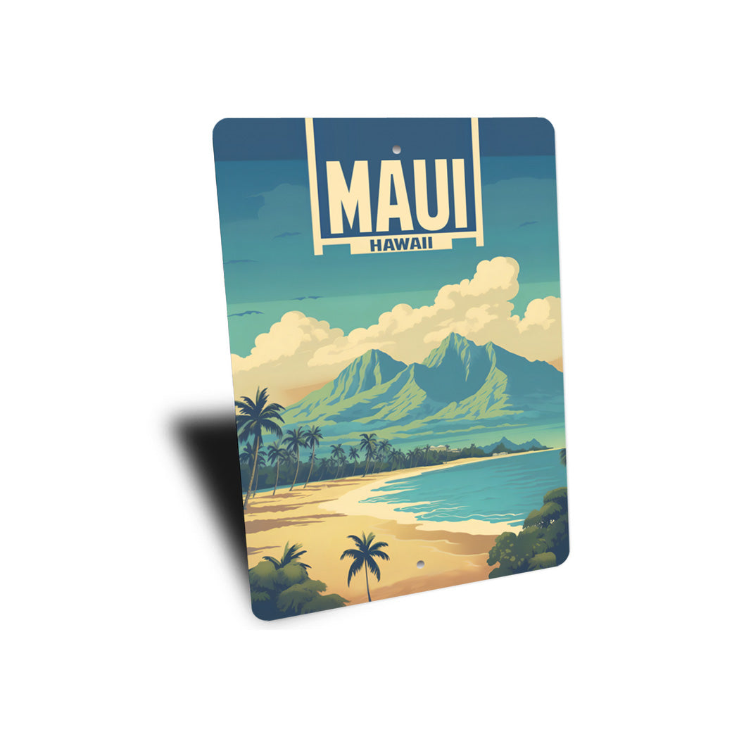 Maui Hawaii Beach Sign