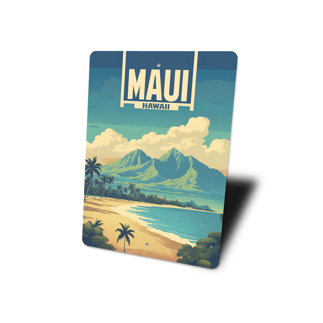 Maui Hawaii Beach Sign