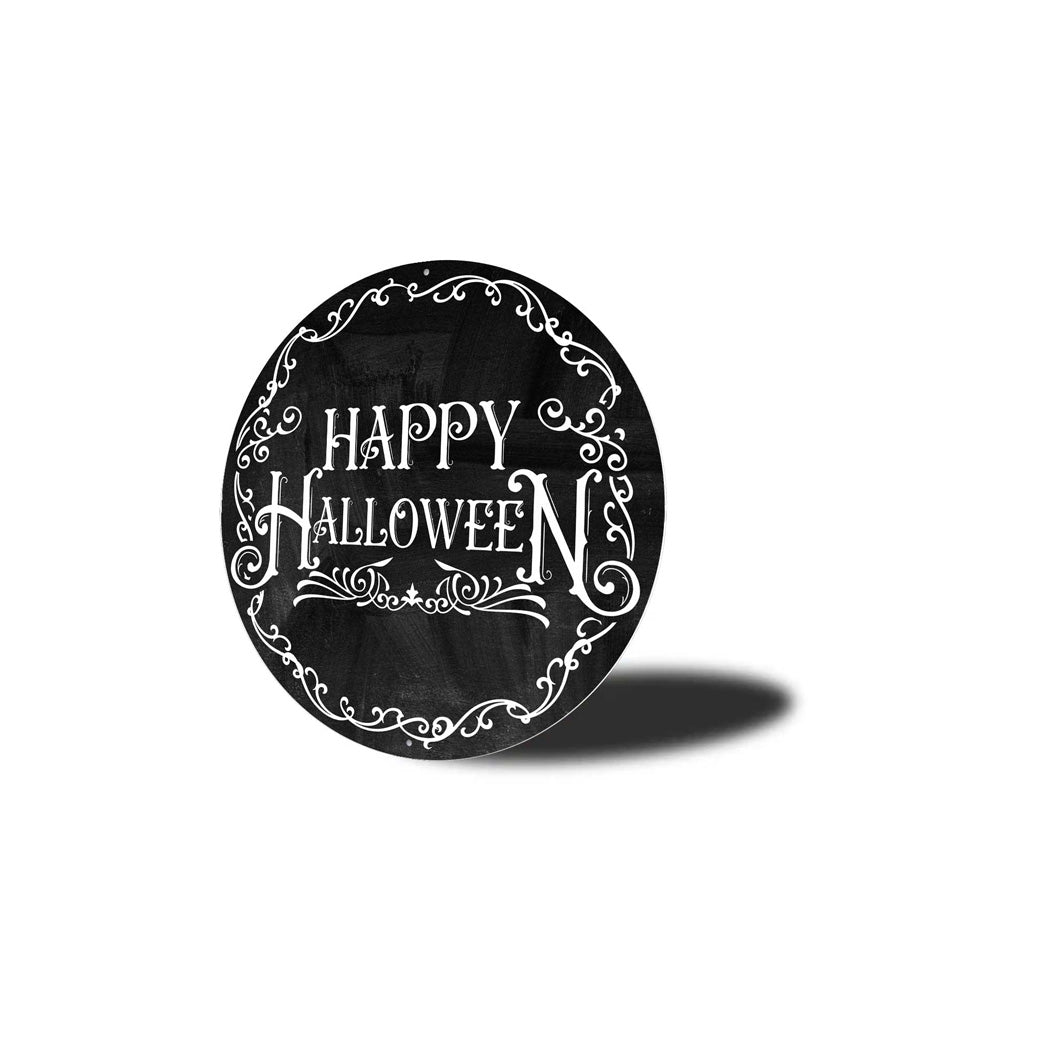 Happy Halloween Circle Sign