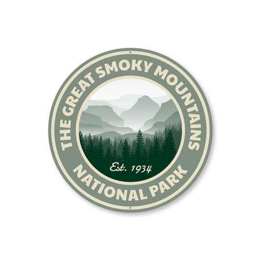Great Smoky Mountains National Park Metal Sign