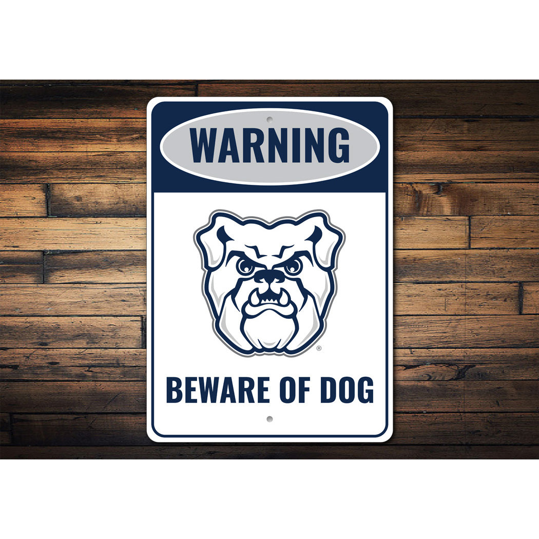 Warning Beware Of Dog Butler Bulldogs Sign