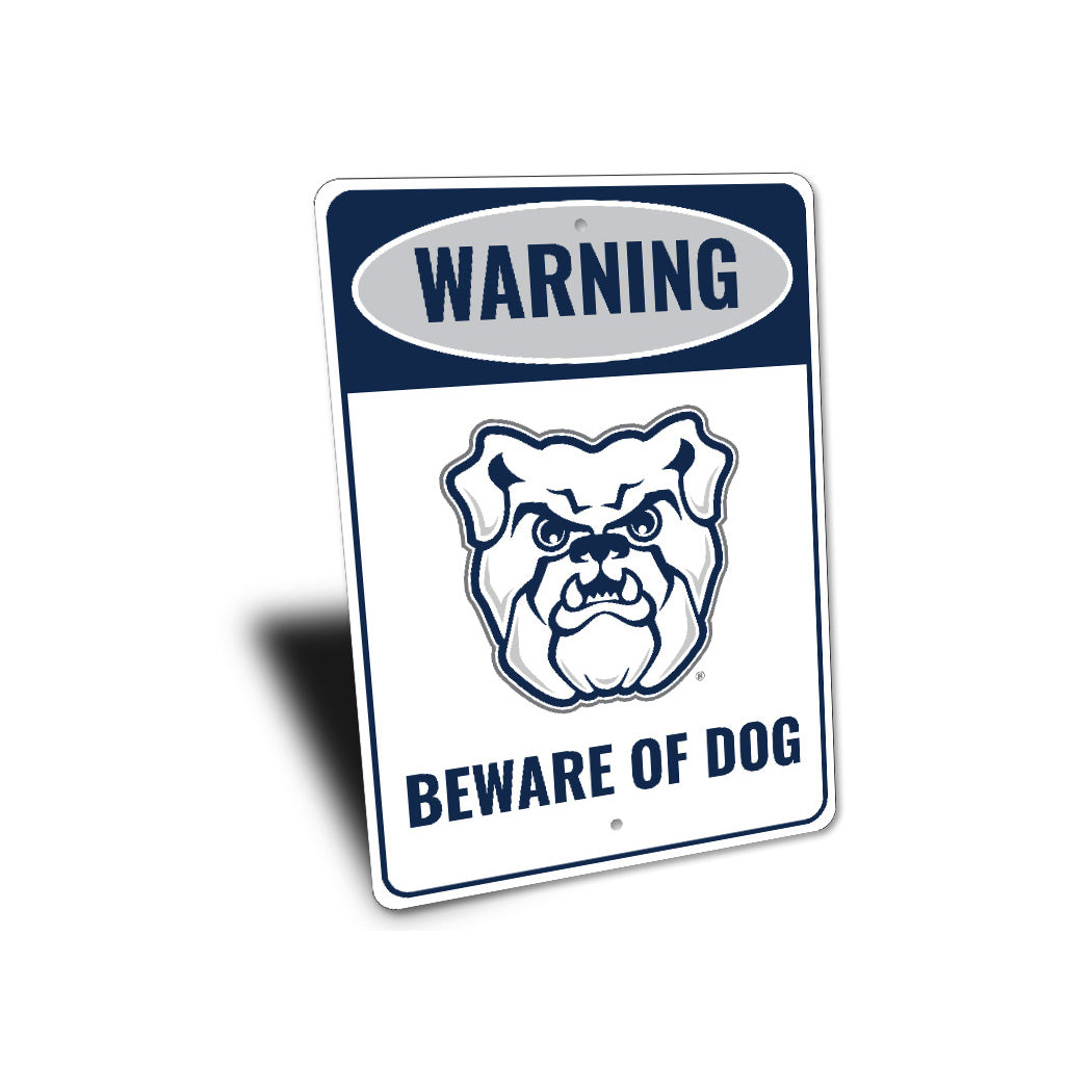 Warning Beware Of Dog Butler Bulldogs Sign