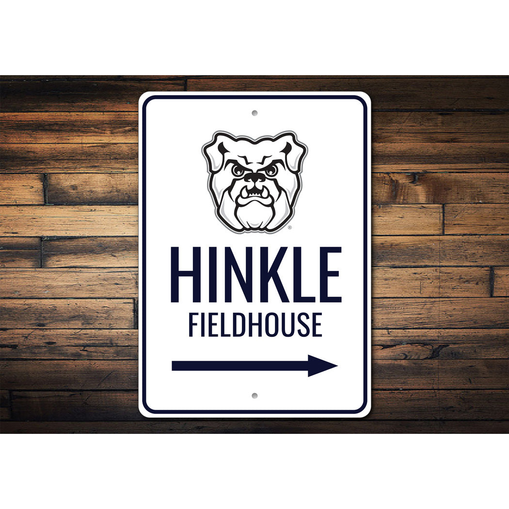 Hinkle Fieldhouse Butler Bulldogs Arena Arrow Sign