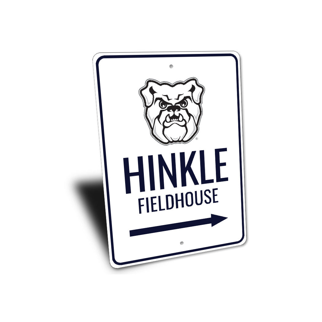 Hinkle Fieldhouse Butler Bulldogs Arena Arrow Sign