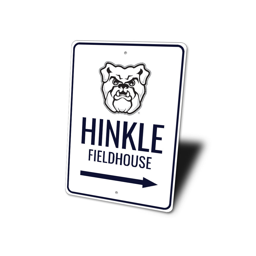 Hinkle Fieldhouse Butler Bulldogs Arena Arrow Sign