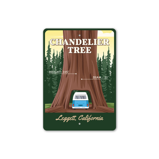 Chandelier Tree Drive-Thru Tree Park Sign