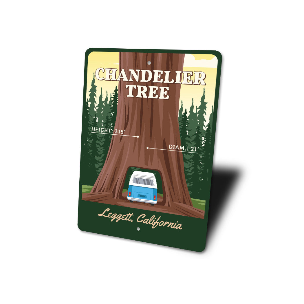 Chandelier Tree Drive-Thru Tree Park Sign