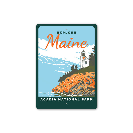 Acadia National Park Explore Maine Signs