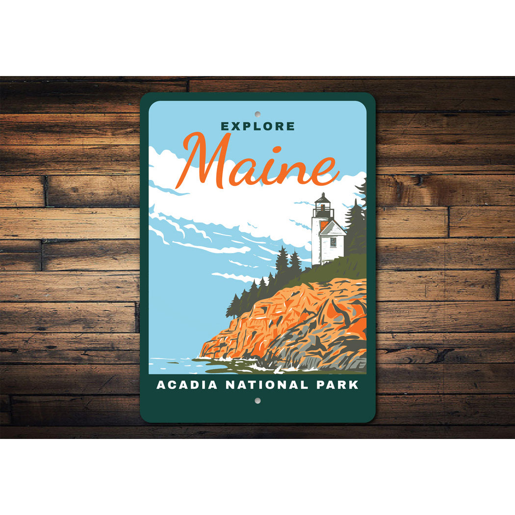 Acadia National Park Explore Maine Signs