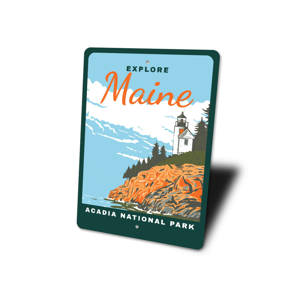 Acadia National Park Explore Maine Signs