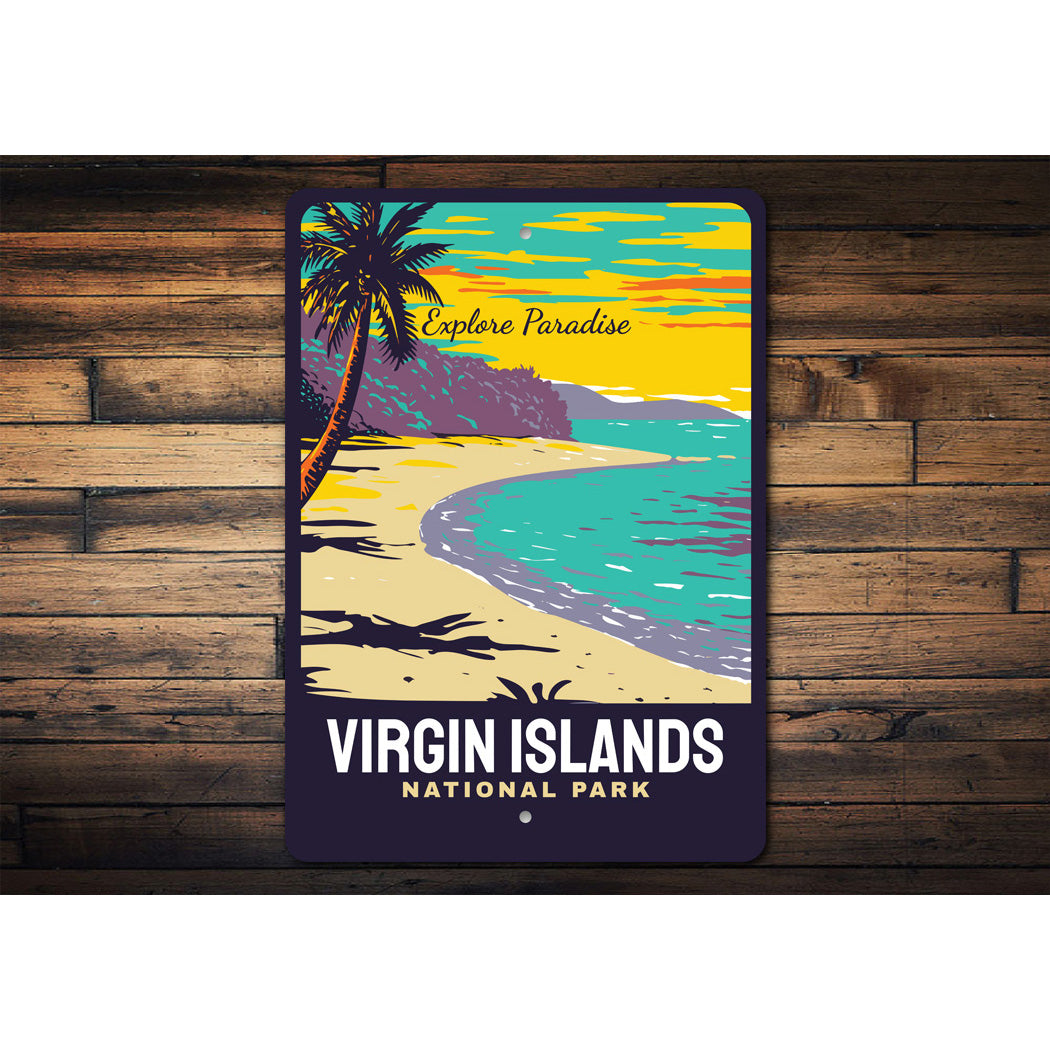 Virgin Islands National Park Explore Paradise Signs