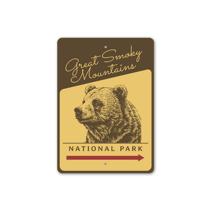 Great Smoky Mountains National Park Black Bear Sign