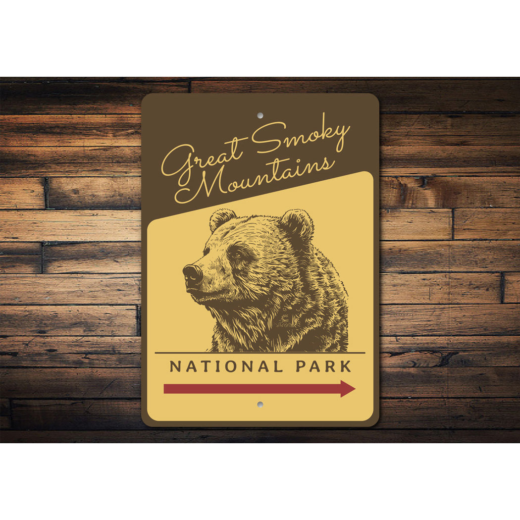 Great Smoky Mountains National Park Black Bear Sign