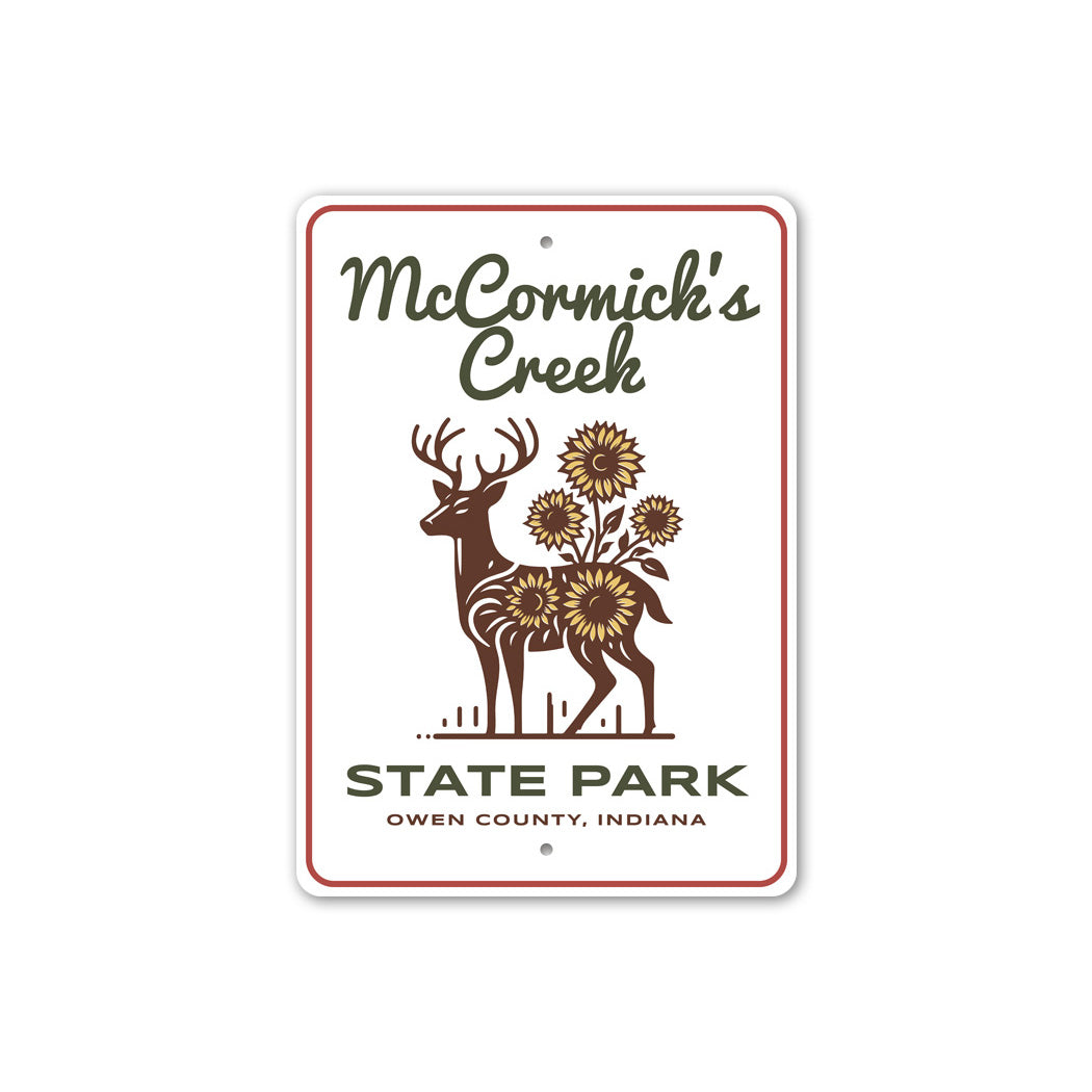 McCormick's Creek State Park Owen County Indiana Sign